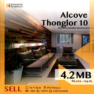 ขายคอนโด : 🩵 Alcove Thonglor 10 🩵,Luxury Condo in the Heart of Thonglor near BTS Thong lo