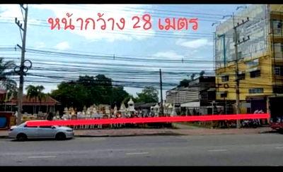 Land for sale Bang Lamung Chonburi : Land for sale, good location, next to Sukhumvit Pattaya, 2 rai