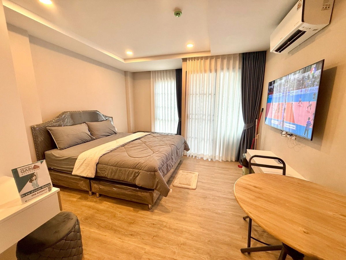 รูป Studio  ตึกใหม่กริบแฮมตันเวสต์ เพียง7500 บาท ชั้น5 เตียง6ฟุตเฟอร์ครบ มีเครื่องซักผ้า  คุ้มมาก/มีห้องให้ชมจริง - รูปที่ 6/24