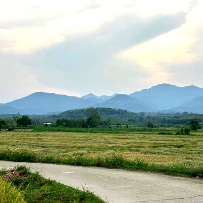 Land for sale Fang Chiang Mai  : 🌿 Beautiful Mountain View Land for Sale in Fang, Chiang Mai 🍃 Perfect for a country home, vacation house, or a stylish café in nature 🌳