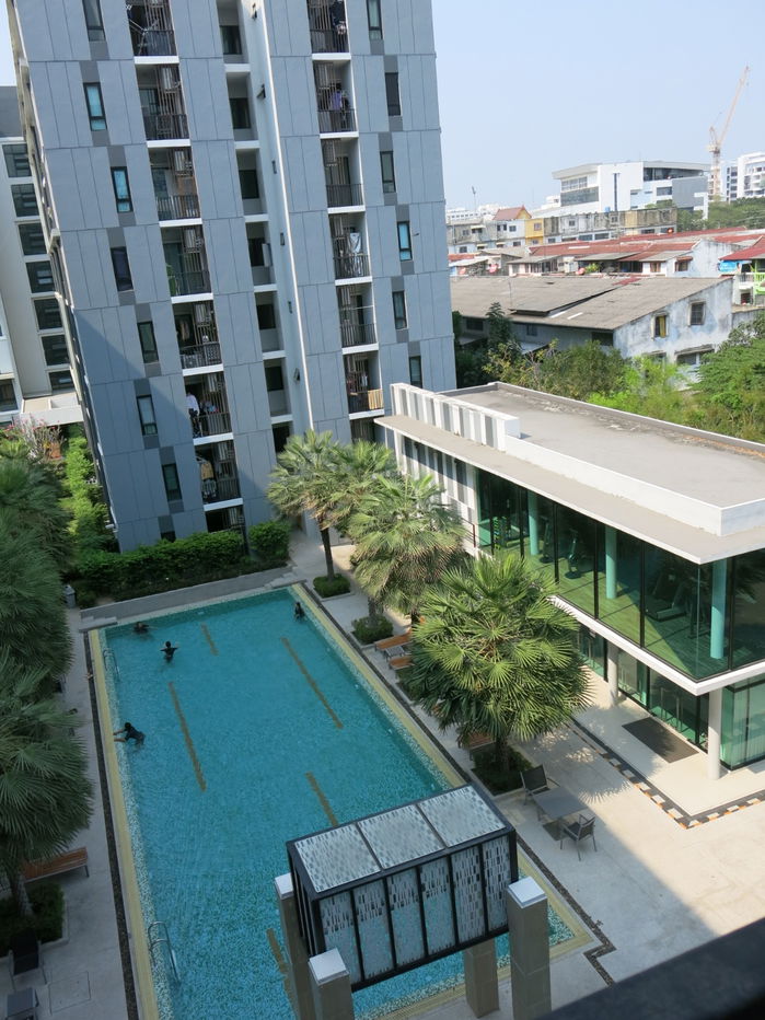 picture For Rent or Sale iCondo Ngamwongwan, 5th Floor, Building L1, 1 Bedroom, 1 Bathroom, fully furnished with electrical appliances, pool view - 12/13