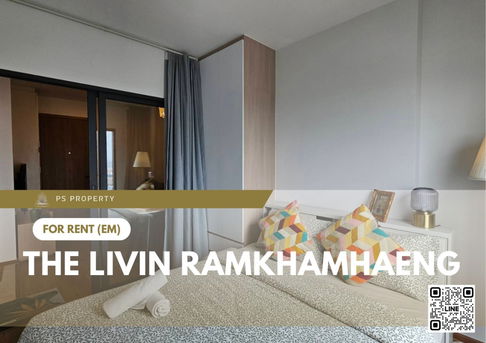 ให้เช่า 📍 The Livin Ramkhamhaeng 📍 เฟอร์นิเจอร์ และ เครื่องใช้ไฟฟ้าครบ ใกล้ MRT ลำสาลี