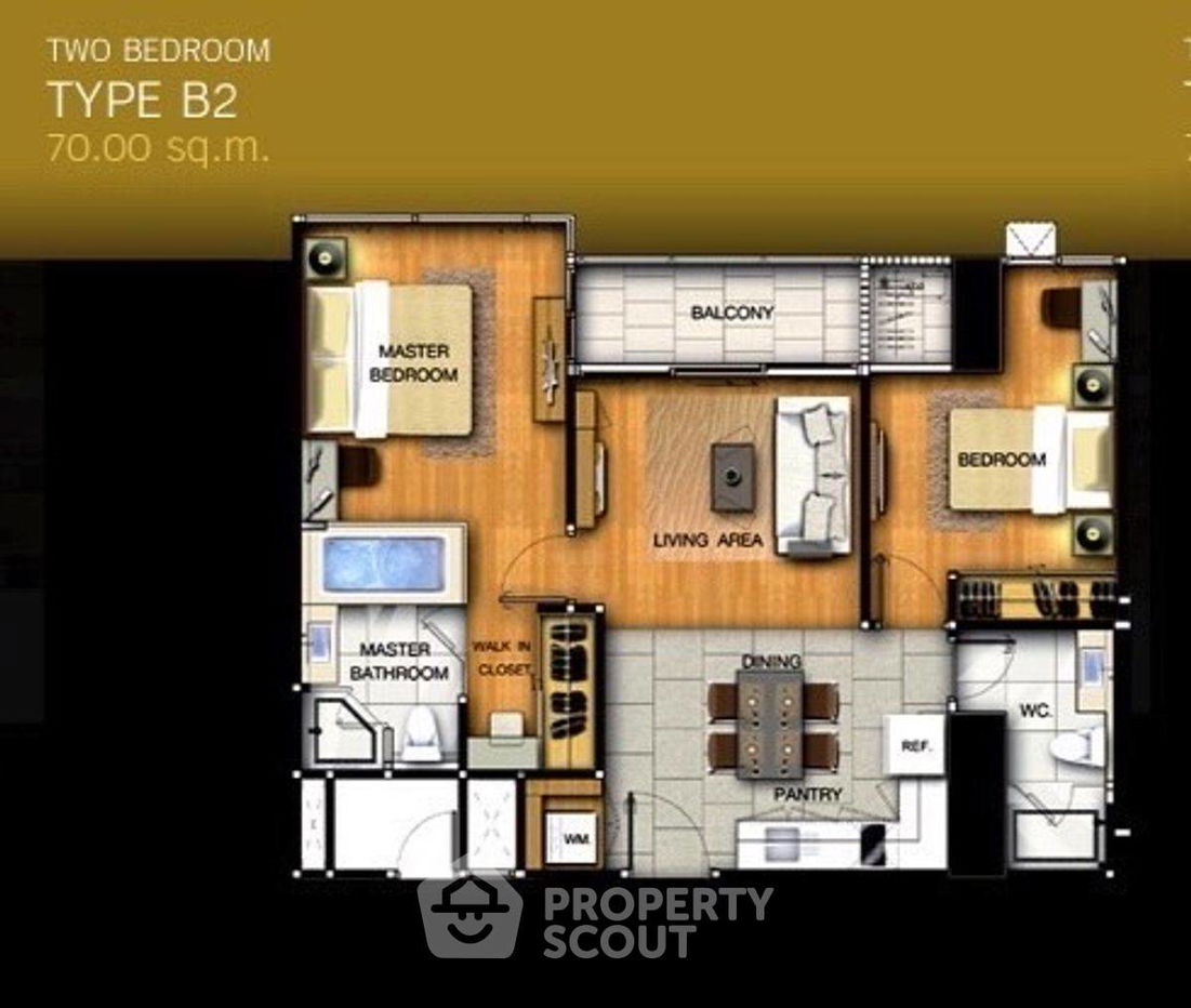 picture 2-BR Condo at The Address Sathorn near BTS Saint Louis (ID 2243709) - 17/17