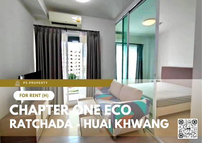 Condos for rent : For rent 📍 Chapter One Eco Ratchada - Huai Khwang 📍 Fully furnished and equipped, near MRT Huai Khwang