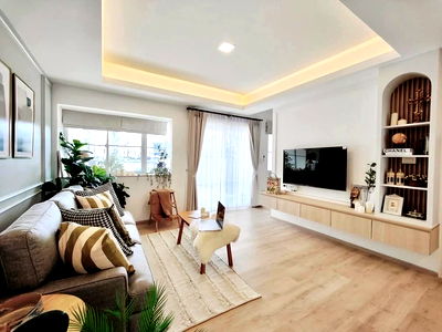 Twin houses for rent Prawet : 📣🏡 House for rent, Indy 2 Bangna - Ramkhamhaeng2 project, good price, convenient transportation, near Mega Bangna and Central Bangna
