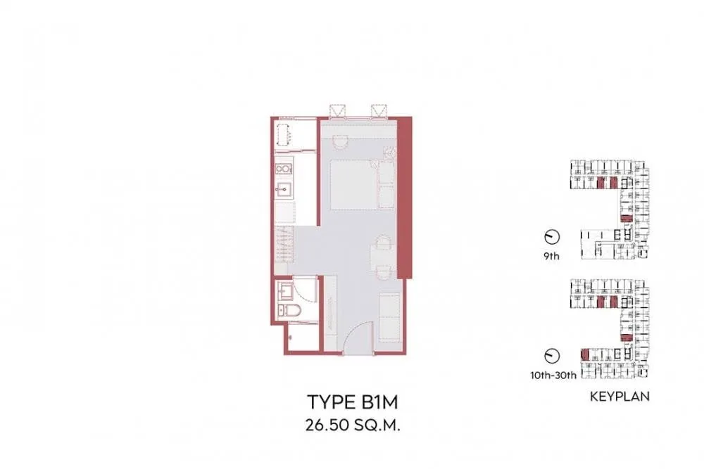 picture Studio Aspire Sukhumvit Rama 4 25.5sqm - 2/5