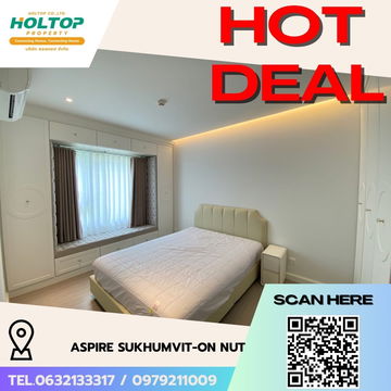 #R5660 🎉 130868  ให้เช่าคอนโด Aspire Sukhumvit-On Nut