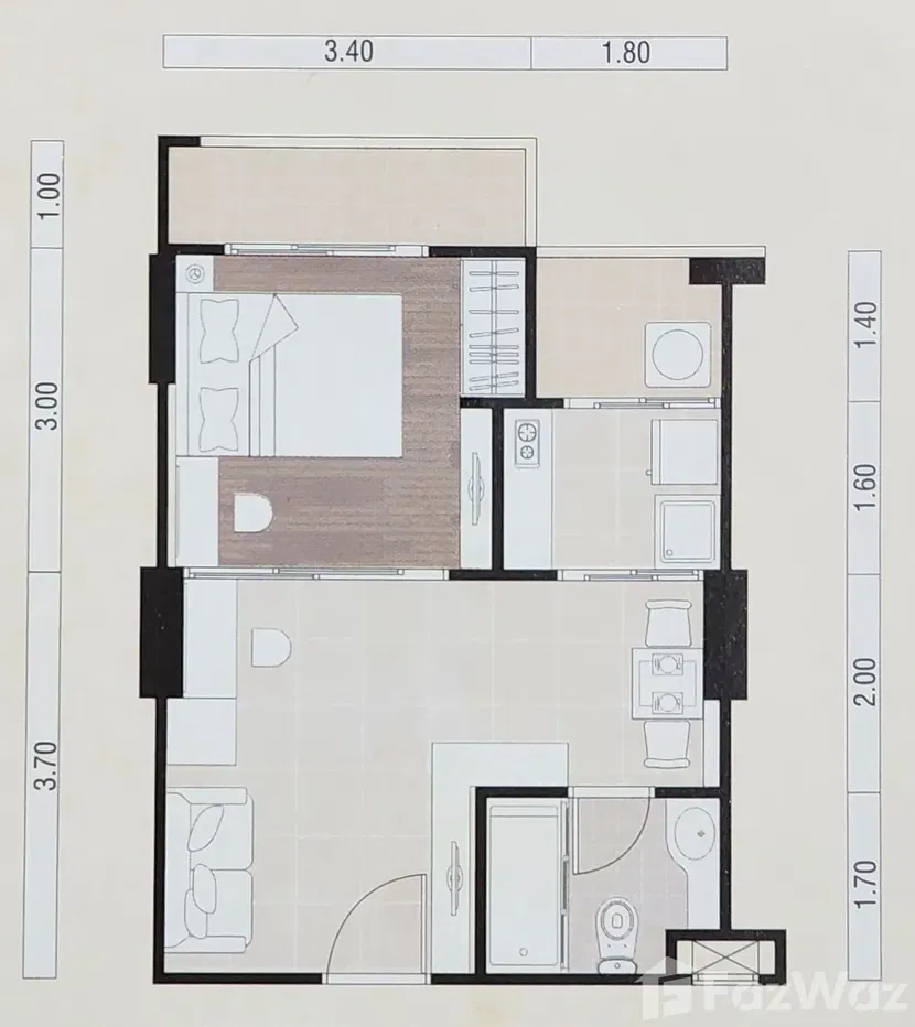 picture 1 Bedroom Condo for sale at Lumpini Place Rama IX-Ratchada - 27/32