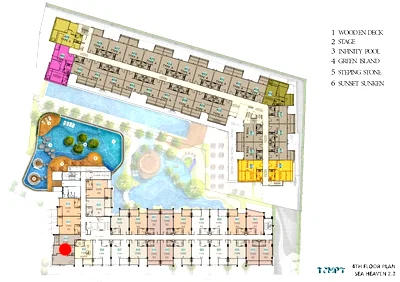 ขายคอนโด : ขาย คอนโด 2 ห้องนอน ในโครงการ ซี เฮเว่น 5370523