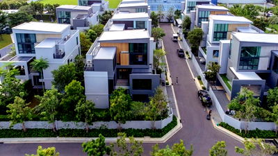 Houses for rent : 4 bedroom 5 bathroom single house Vive Krungthep Kreetha Rent 