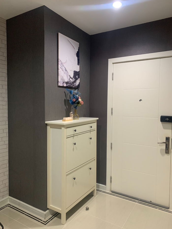 picture WS2216 🏙 Condo for rent TC Green Rama 9 — Corner room, closed kitchen, open view, near MRT Rama 9, only 19,500 baht/month. - 14/19