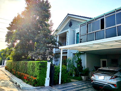 Houses for rent Lat Krabang : Call : 083-297-6655 Perfect Residence Rama 9-Krungthep Kreetha Project, Single house, 63 sq.wa, 4 Beds, 4 Baths