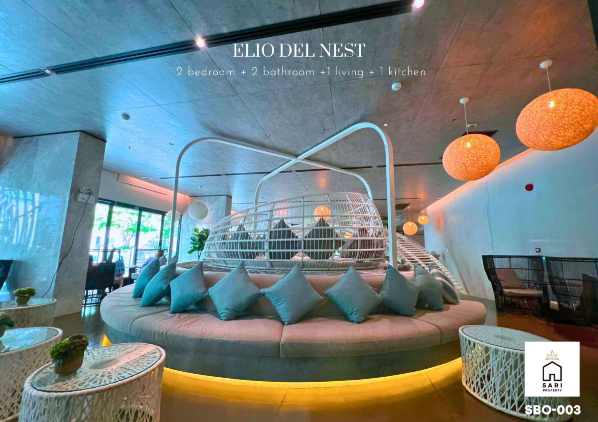รูป  นอน 2 น้ำ วิวสระห้องใหญ่เฟอร์ครบ ใกล้ BTS อุดมสุข Elio Del Nest - รูปที่ 17/19