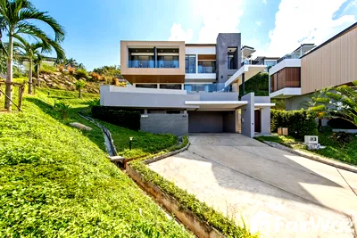 Houses for rent Ko Samui Surat Thani : Modern 3 Bedroom Sea View Villa in Secure Compound 5653041