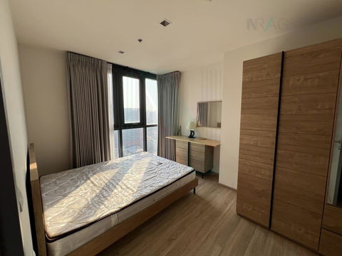 📌 For rent condo THE BASE GARDEN RAMA 9 Building 1, Floor 28,1 bed room, Room size 35.00 sqm