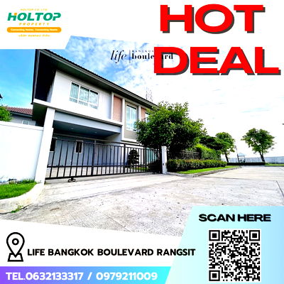 Houses for rent Rangsit-Nakhon Nayok Road : #R5679 🎉 130868 House for rent  Life Bangkok Boulevard Rangsit