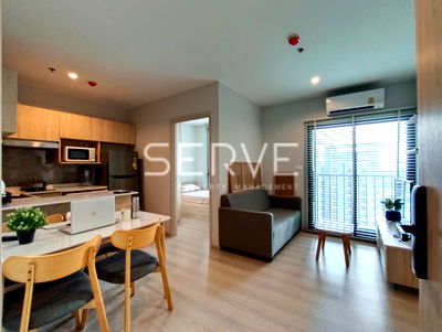 คอนโดให้เช่า : 🔥2นอน ไซส์ใหญ่ ห้องตกแต่งครบ ชั้นสูง วิวดีมาก เฟอร์ครบ เดินเพียง 20 ก้าว ถึง MRT ศรีลาซาล  @ Nue Noble Srinakarin Lasalle 