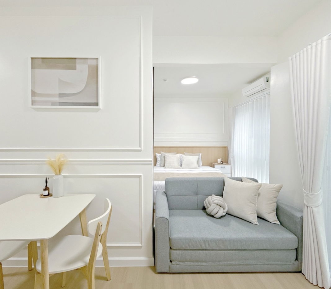 picture Condo for sale: A Space Sukhumvit 77, newly decorated room, Muji style (A Space Sukhumvit 77) - 5/10