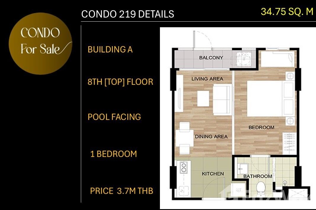 picture Chic Top-Floor 1-Bedroom Condo at La Habana Hua Hin - 14/21