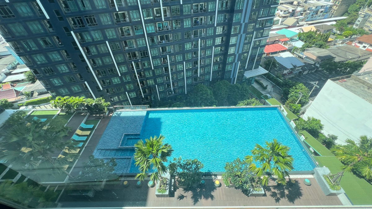 รูป ให้เช่า คอนโด เมโทรสกาย บางซื่อ-ประชาชื่น 1 ห้องนอนประตูปิด ชั้น12A 28ตรม.  วิวสระ ห้องไม่ร้อน 11,000.-🎯 - รูปที่ 15/15