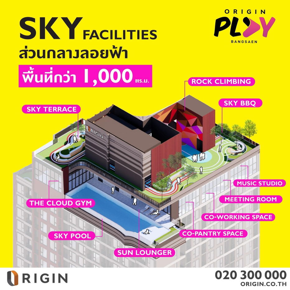 รูป ขายดาวน์ขาดทุนสองหมื่นบาท คอนโด Origin Play Bangsaen - รูปที่ 6/12