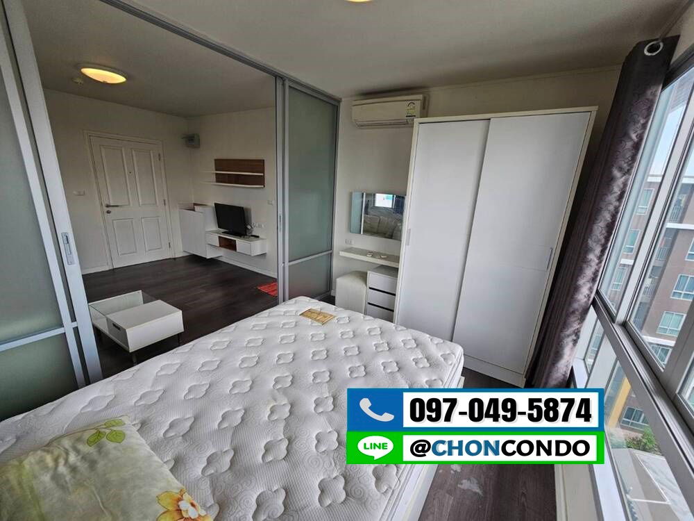 รูป DCondo ดีคอนโด ชั้น8 ตึกB  ------------ห้องมุม------------Tel 097-049-5874 (Line: @choncondo มี@ด้วย) - รูปที่ 7/14