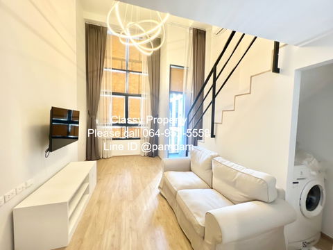 ***Condo for Rent : Ideo New Rama 9  Duplex High floor Fully furnished Digital door lock***