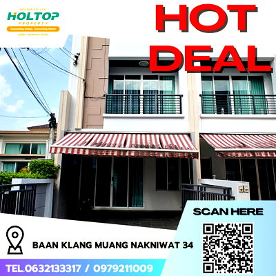 Townhouses for rent The Crystal : #R5698 🎉 130868 House for rent Baan Klang Muang Nakniwat 34