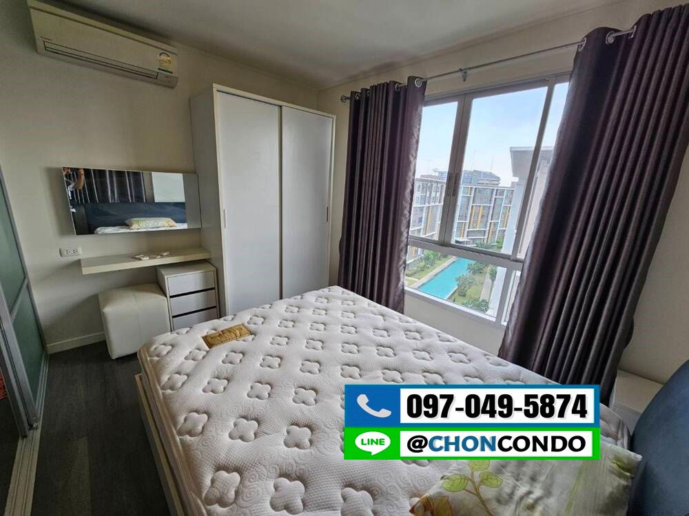 รูป DCondo ดีคอนโด ชั้น8 ตึกB  ------------ห้องมุม------------Tel 097-049-5874 (Line: @choncondo มี@ด้วย) - รูปที่ 5/14