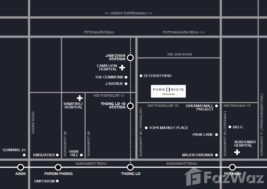 รูป Condo Park Origin Thonglor Duplex 2 ชั้น 2 ห้องนอน ชั้น30 - รูปที่ 12/12