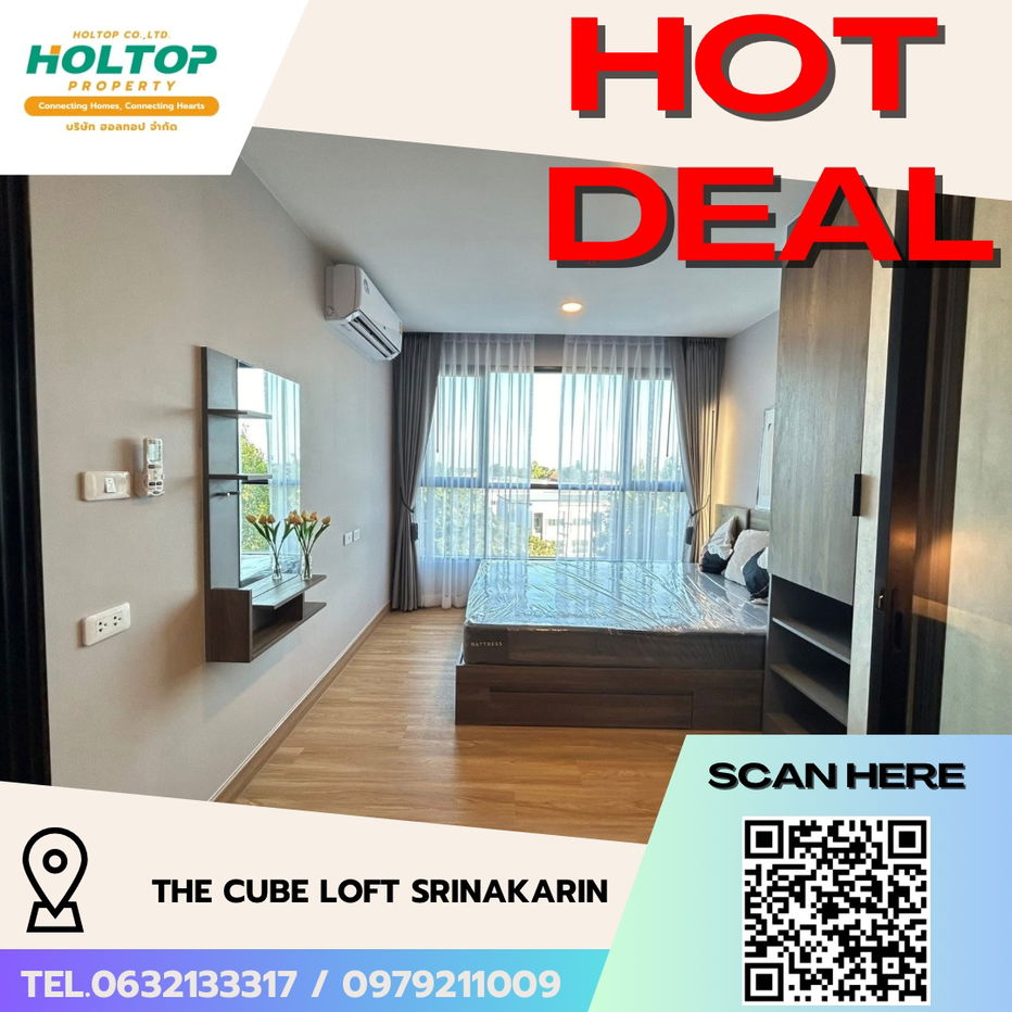 picture T#R5692 🎉 130868  Condo for rent The Cube Loft Srinakarin - 1/13