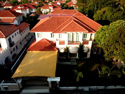 Houses for rent Chom Thong : Single house pool villa for rent in Golden Legend Village, Sathorn-Kanlapaphruek, 5 bedrooms, 5 bathrooms, with private pool.