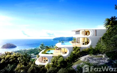 Houses for sale Phuket : Seaview Ultra Luxury Pool Villa 7 Bedrooms in Kata