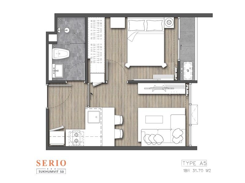 picture 1 Bedroom Condo for sale at Serio Sukhumvit 50 - 8/9