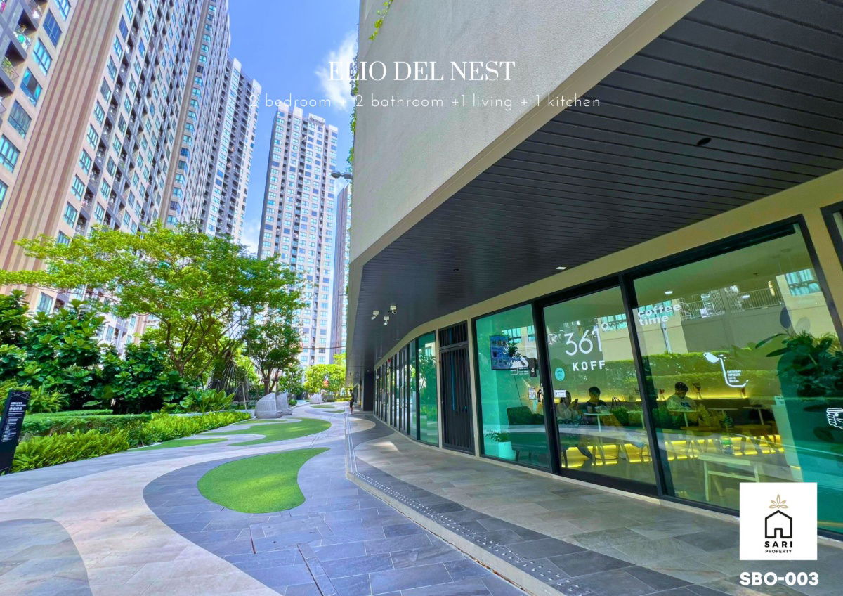 รูป  นอน 2 น้ำ วิวสระห้องใหญ่เฟอร์ครบ ใกล้ BTS อุดมสุข Elio Del Nest - รูปที่ 15/19