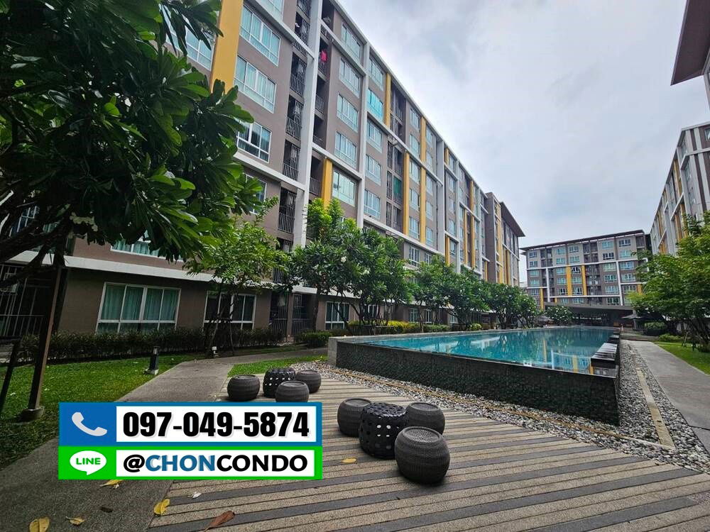 รูป DCondo ดีคอนโด ชั้น8 ตึกB  ------------ห้องมุม------------Tel 097-049-5874 (Line: @choncondo มี@ด้วย) - รูปที่ 12/14