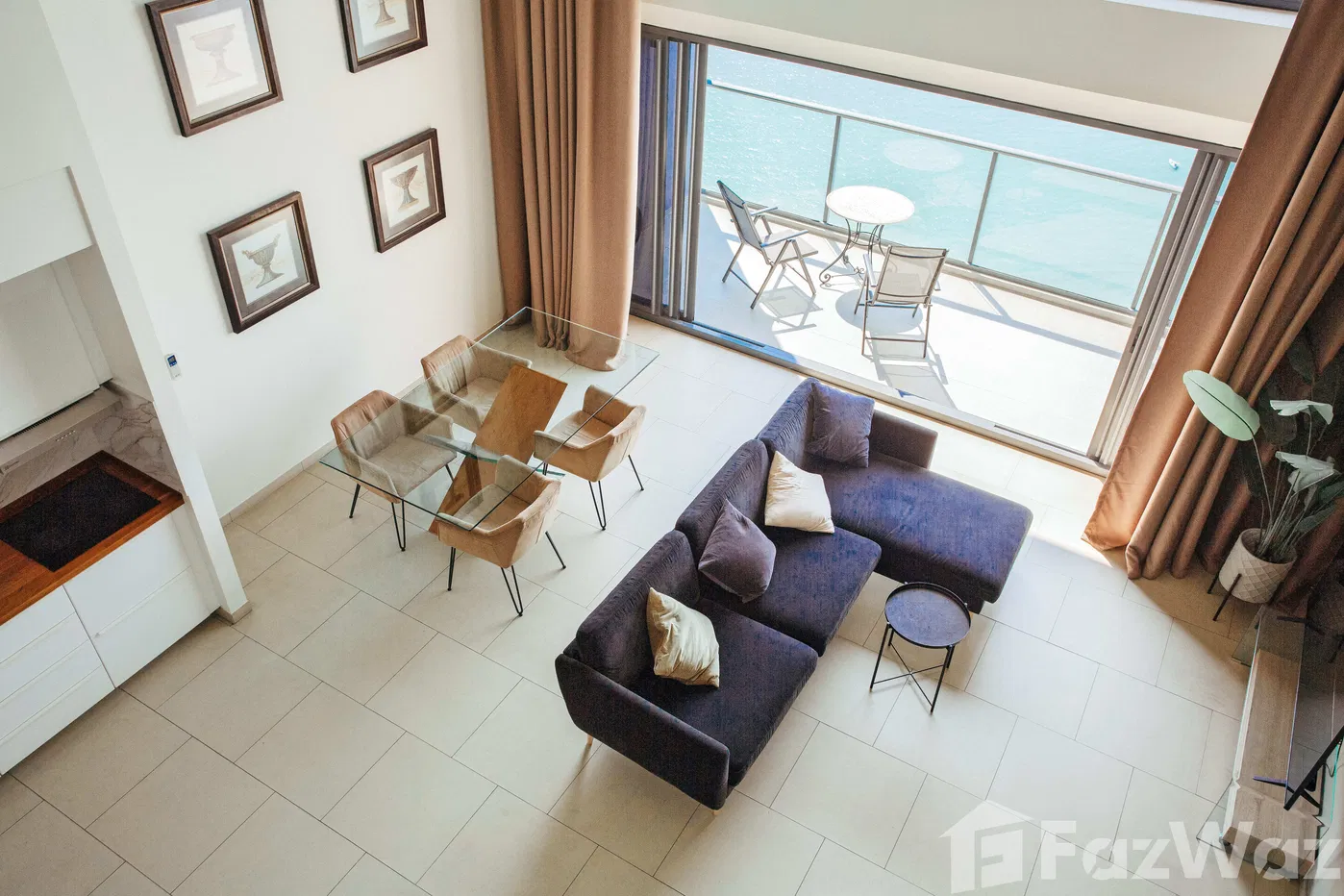 picture Duplex 3 bed 4 bathroom in Zire Wongamat in North Pattaya, - 8/12