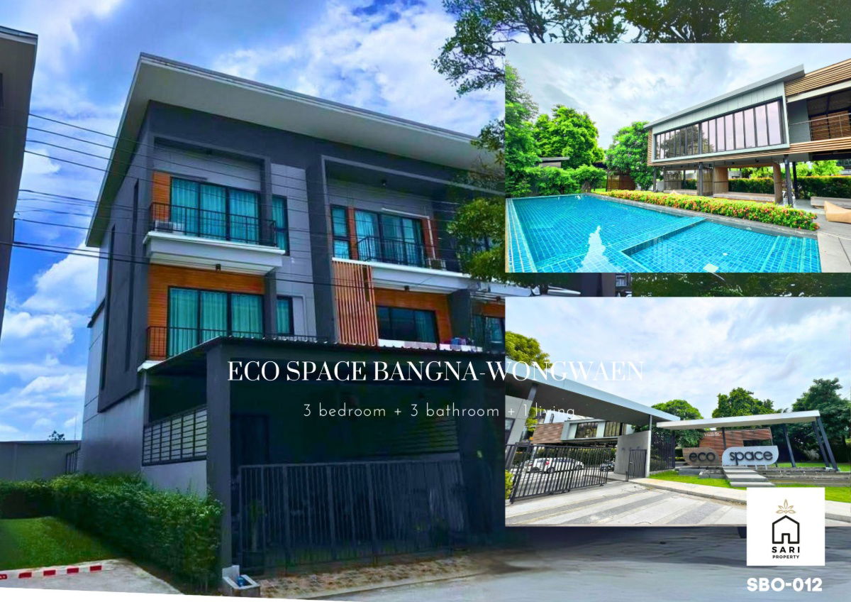 picture 3-story townhome ,corner unit next to garden, near Mega-Bangna, Newly renovated, - 1/13