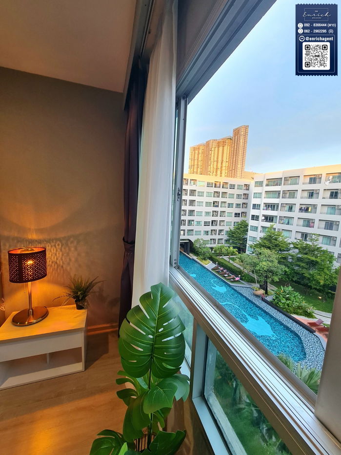 picture 💙For rent Elio del Ray Sukhumvit 64, pool view room, fully furnished, near BTS Punnawithi,Udomsuk💙 Call 092-8366444 Dao // Line ID: @enrichagent - 13/13