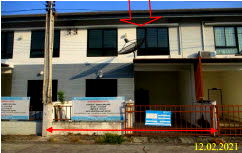 Townhouses for sale Chonburi : ทาวน์เฮ้าส์ 78 square meter Chonburi Phanat Nikhom Kut Ngong for 1190000 THB