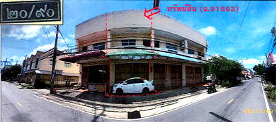 Shophouses for sale Thaksin University : อาคารพาณิชย์ 94.4 square meter Songkhla Muang Songkhla Bo Yang for 1978000 THB