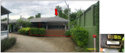 บ้านแฝด 216 square meter Rayong Nikhom Pattana Mapkha for 2420000 THB