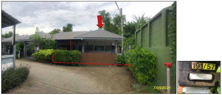 รูป บ้านแฝด เนื้อที่ทั้งหมด 216 ตารางเมตร 191/57 หมู่บ้านศักดิ์สายธาร สมาร์ท ตำบลมาบข่า อำเภอนิคมพัฒนา ระยอง ราคา 2,420,000 บาท - รูปที่ 1/3