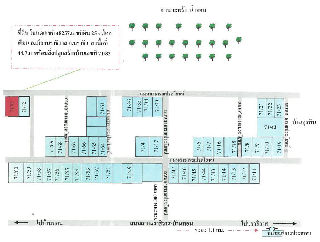 picture บ้านแฝด 178.8 square meter Narathiwat Muang Narathiwat Khok Khian for 998000 THB - 4/4