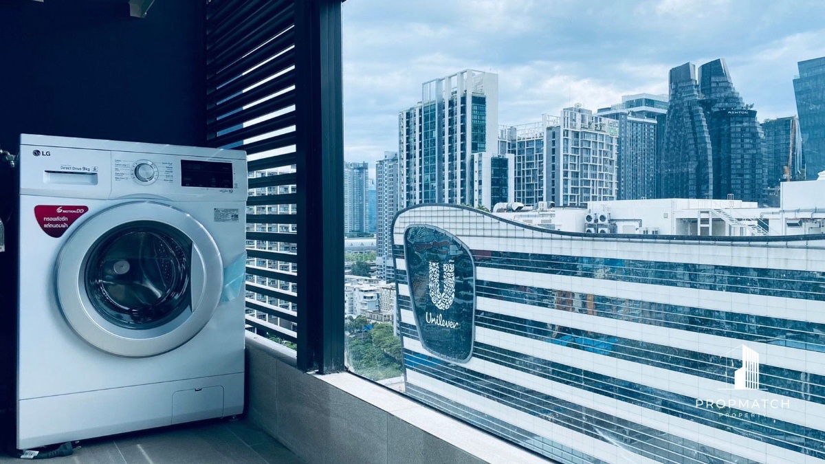 รูป  ✨Flash Deal ✨ One9Five Asoke - Rama 9 ( 1Bed 1Bath 35.5SQM.) แต่งครบพร้อมอยู่ !! เพียง 26,000 บาทต่อเดือน Tel.0981315848 @propmatch - รูปที่ 5/9