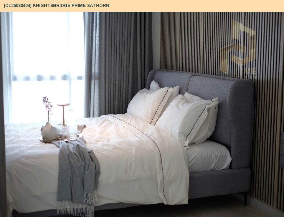 รูป DL25080404 ให้เช่าคอนโด ไนท์บริดจ์ ไพร์ม สาทร (Knightsbridge Prime Sathorn) ใกล้ BTS ช่องนนทรี พร้อมเข้าอยู่ โทรด่วน 0638692663 LineID @534wlwof - รูปที่ 3/19