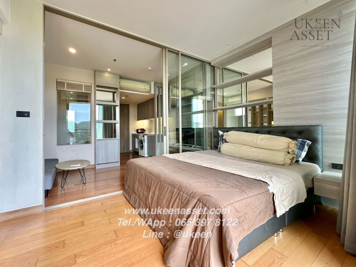 picture UK01-347 Condo for rent, Marina Bayfront Sriracha, convenient travel, near Somdej Hospital: 1 bedroom, 40 sq m., 20th floor. 12,000 baht/month - 6/13