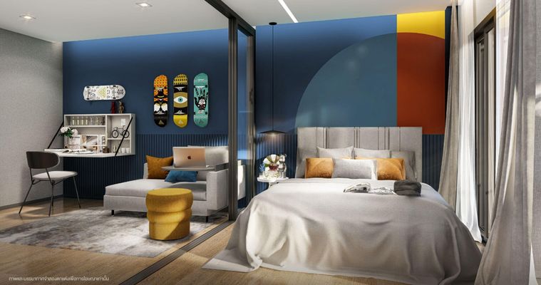 2-bed condo for rent, 55 sqm, Niche Mono Rama 9