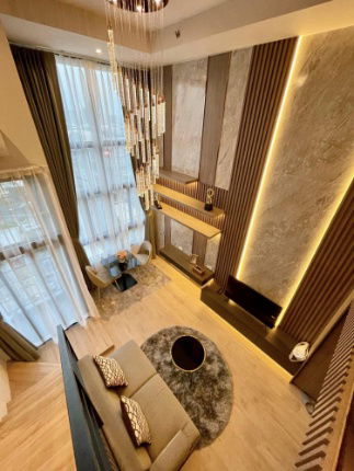 picture Duplex room for rent, 2 floors, beautiful room, fully furnished, IDEO Rama 9 - Asoke, near MRT Rama 9, ready to move in. add line @500adtpm  - 5/10