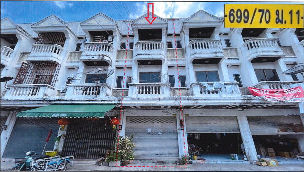 รูป อาคารพาณิชย์ เนื้อที่ทั้งหมด 64 ตารางเมตร 699/70  โครงการอุดมกิตต์ 1 ตำบลหนองขาม อำเภอศรีราชา ชลบุรี ราคา 1,137,000 บาท - รูปที่ 1/2